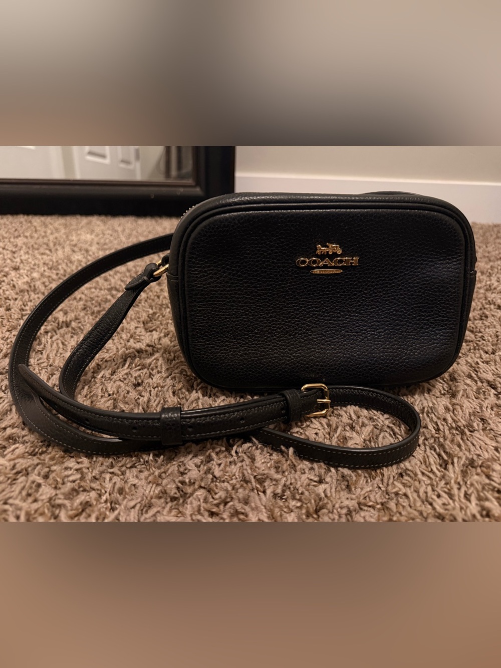 Coach Mini Jamie Camera Bag Black/Gold